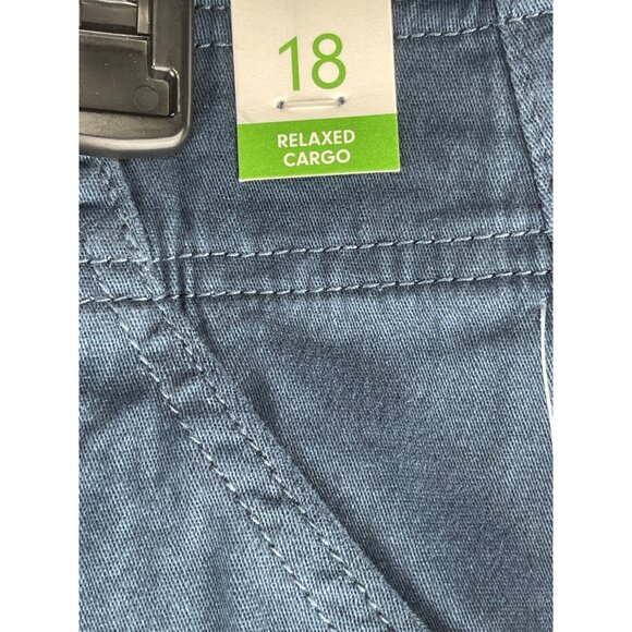 Regeneration By Celebrity Pink Womens Size 18 RELAXED Cargo Pants Blue - Picture 6 of 10